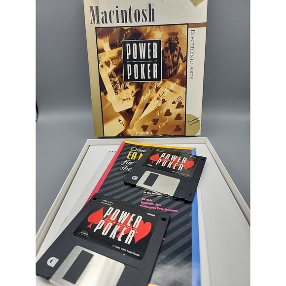 Macintosh Power Poker 3.5 HD Disks- Electronic Arts By Todd Outz - Mac - Picture 9 of 9